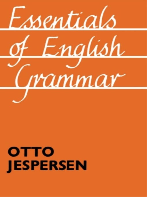 Cover image for Essentials of English Grammar